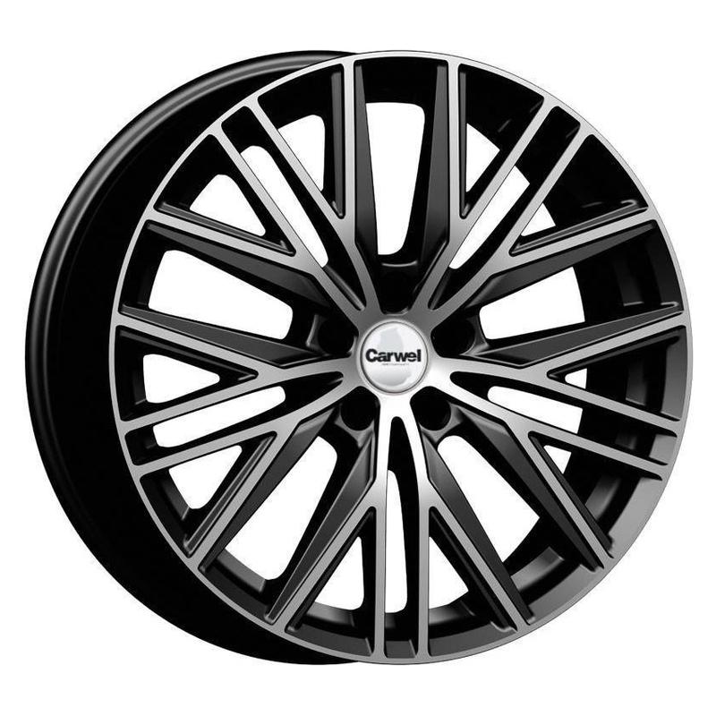 Литой диск Carwel Ангара-ab 235 8.5x20 5x120 DIA72.6  ET47  AB / Черный с алмазной проточкой
