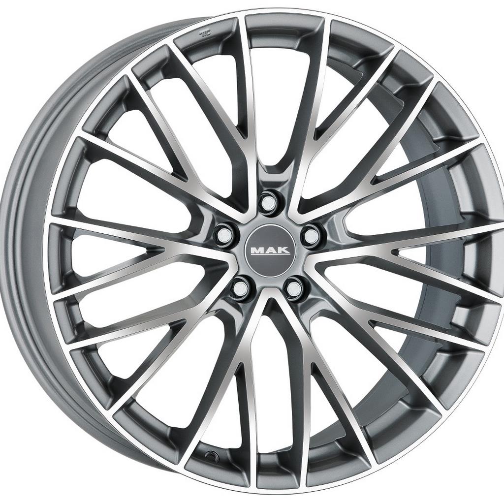 Литой диск MAK Speciale-D 11,50x22 5x112 DIA66,6  ET40  Серый с полированной лицевой частью