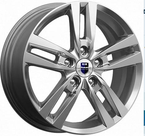 Литой диск K&K Rassvet 6,50x16 5x105 DIA56,6  ET38  Серый тёмный глянцевый