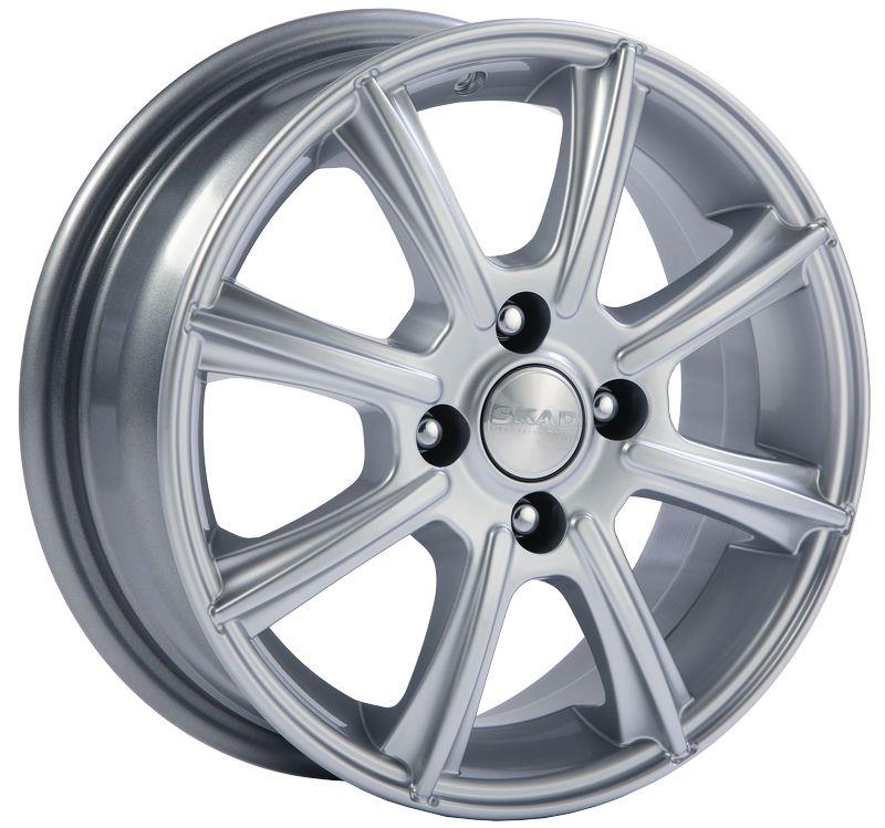 Литой диск Skad Монако 5,50x14 4x100 DIA67,1  ET38  Серебристый