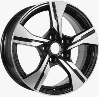 Литой диск iFree КС1053 6,50x16 5x110 DIA63,35  ET43  Чёрный глянцевый с полированной лицевой частью