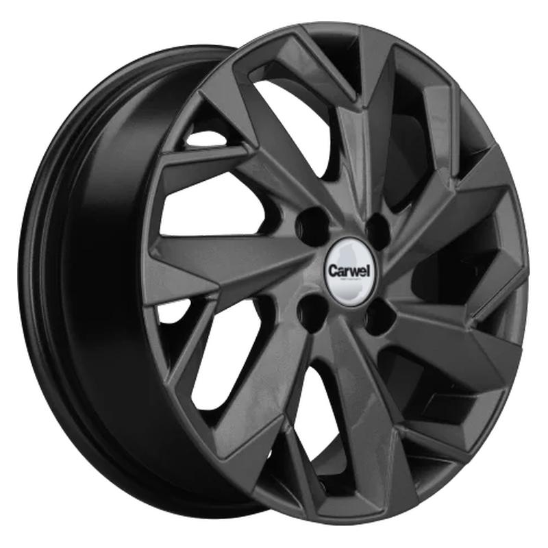 Литой диск Carwel Ильмень-gr 1508 (X-Ray / Logan) 6x15 4x100 DIA60.1  ET40  GRT / Графитовый