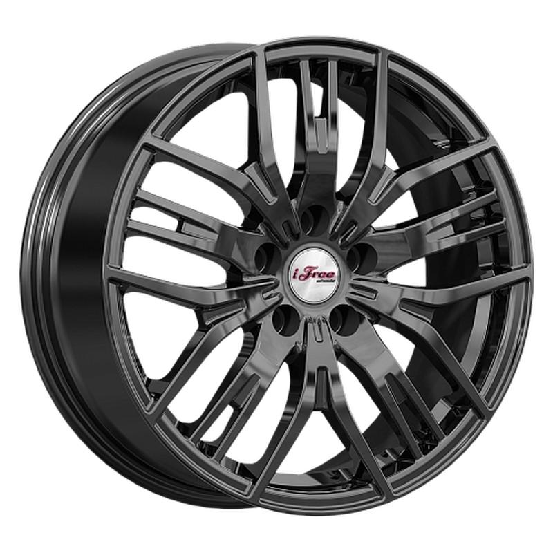 Литой диск iFree KC1072-bk Аскет 7x17 5x108 DIA65.1  ET40  BK / Чёрный глянцевый
