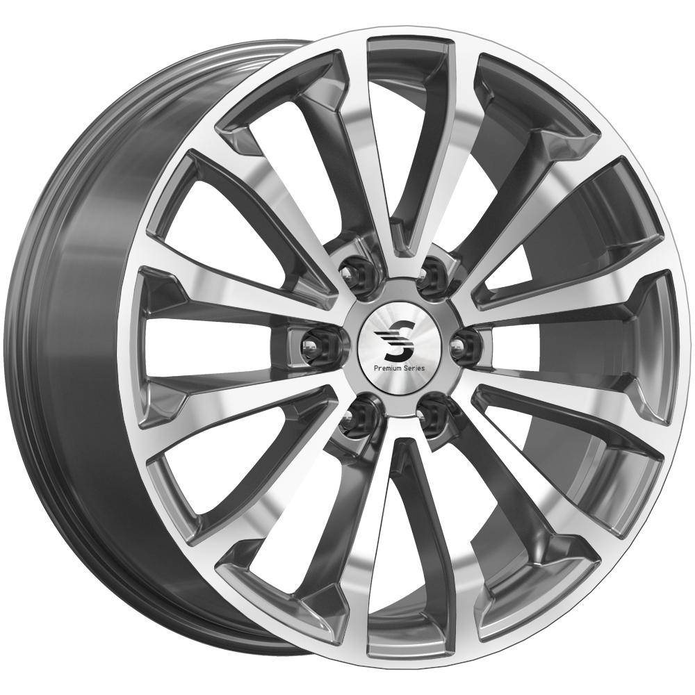 Литой диск K&K КР006 8,5x20 6x139.7 DIA77,9  ET27  Серый тёмный с полированной лицевой частью