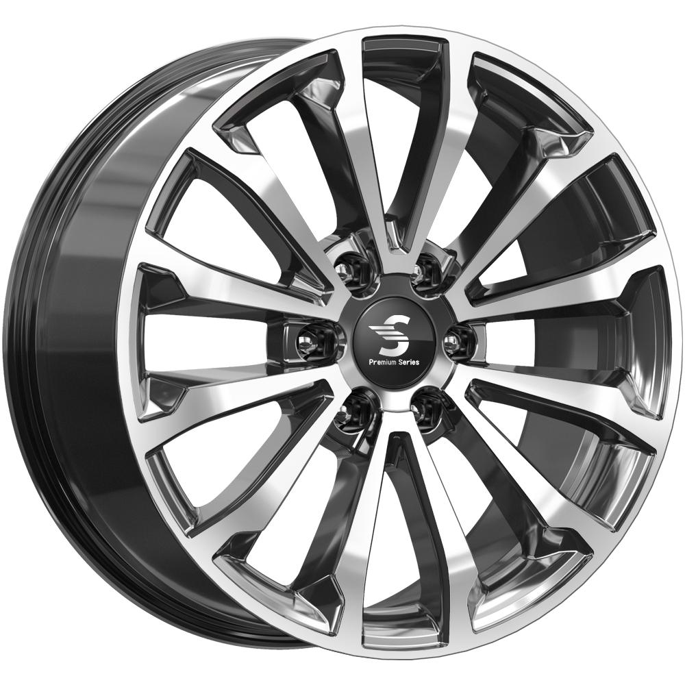 Литой диск K&K КР006 8,5x20 6x139.7 DIA77,9  ET27  Серый глянцевый с полированной лицевой частью