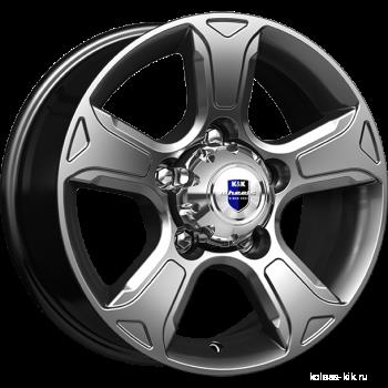Литой диск K&K Атлант 7x16 5x139.7 DIA108,5  ET35  Серый тёмный глянцевый
