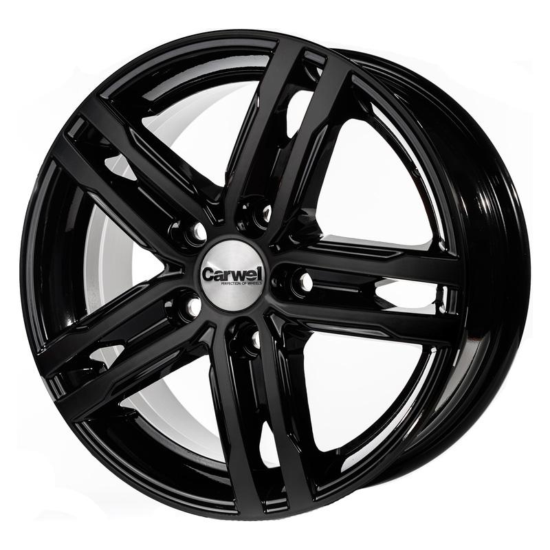 Литой диск Geely Emgrand-bk (Волга 178 BK) 6x15 5x114.3 DIA54.1  ET38  BK / Чёрный глянцевый