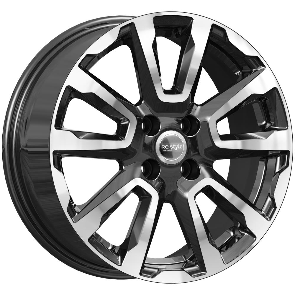 Литой диск iFree КС1026 6,50x16 4x100 DIA60,1  ET43  Чёрный глянцевый с полированной лицевой частью