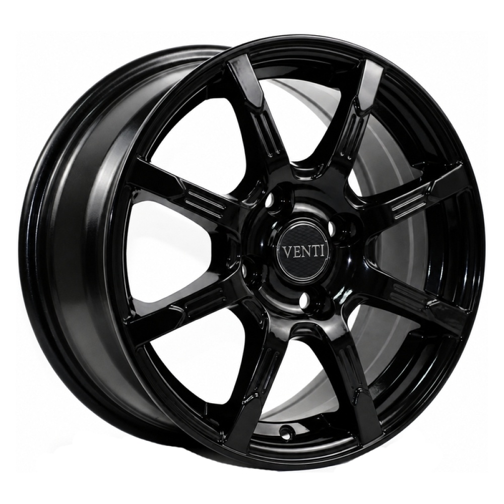 Литой диск Venti 1517-bl 6x15 4x100 DIA60.1  ET50  BL / Чёрный