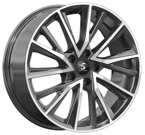 Литой диск K&K КР010 7,50x18 5x108 DIA65,1  ET36  Чёрно-серый с полированной лицевой частью