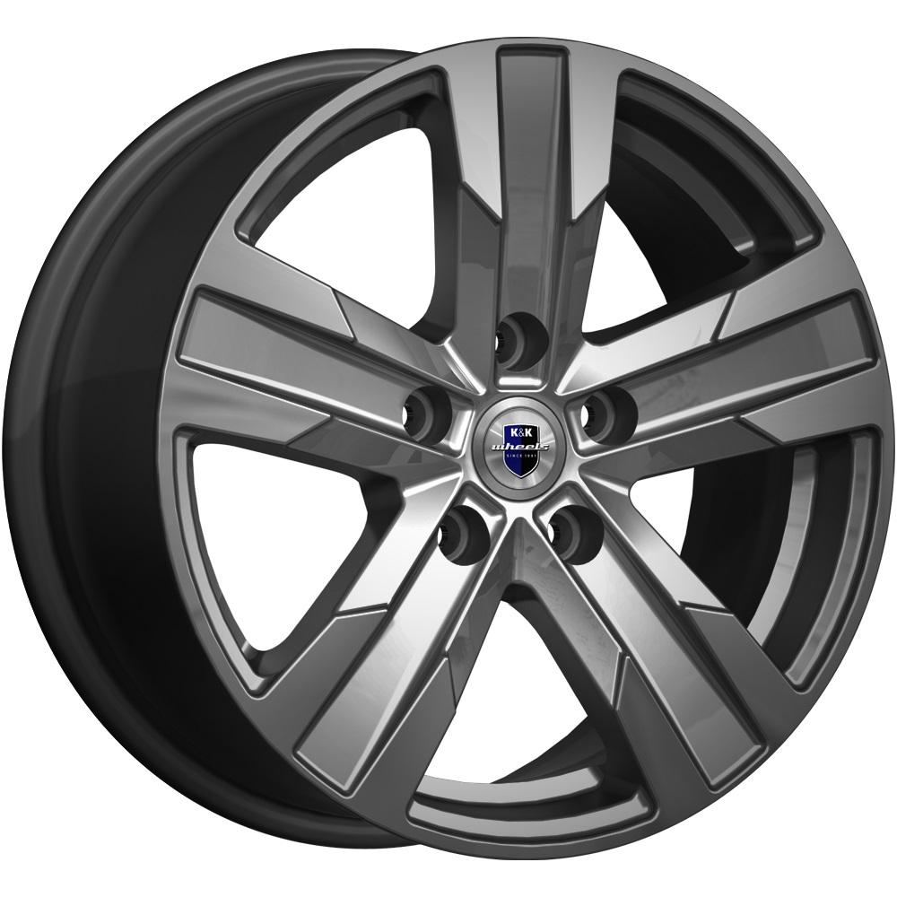 Литой диск K&K Висмут 7x16 5x108 DIA67,1  ET33  Серый