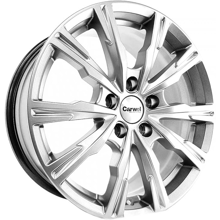 Литой диск Carwel Лиман 221 7.5x17 5x112 DIA66.6  ET27  SB / Насыщенный серебристый металлик