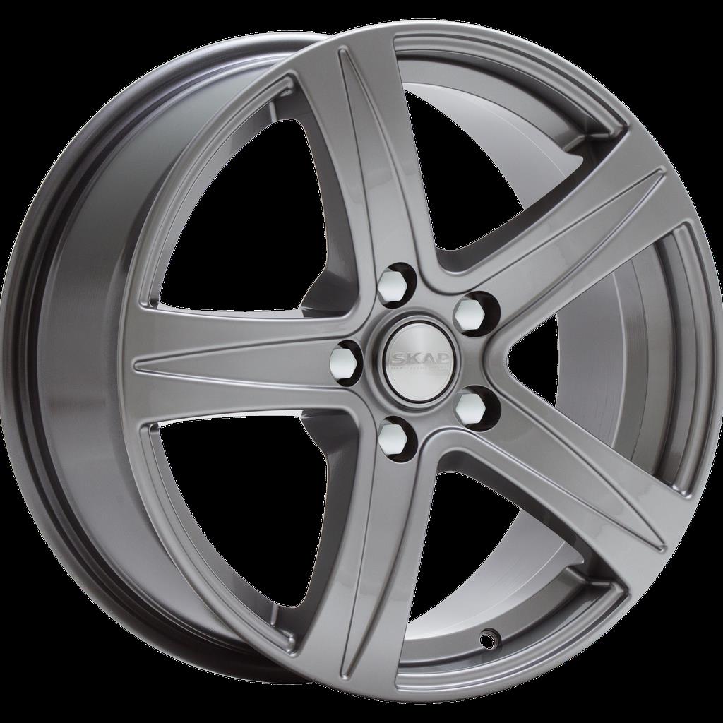 Литой диск Skad Сакура 6,50x15 5x108 DIA63,35  ET43  Серый тёмный