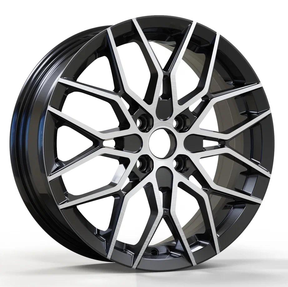 Литой диск RST R085 6x15 4x100 DIA54,1  ET46  BD (Black Diamond) / Чёрный глянцевый с алмазной проточкой
