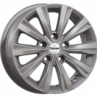 Литой диск Carwel Амур 248 (Rapid) 6x15 5x100 DIA57.1  ET38  SB / Насыщенный серебристый металлик