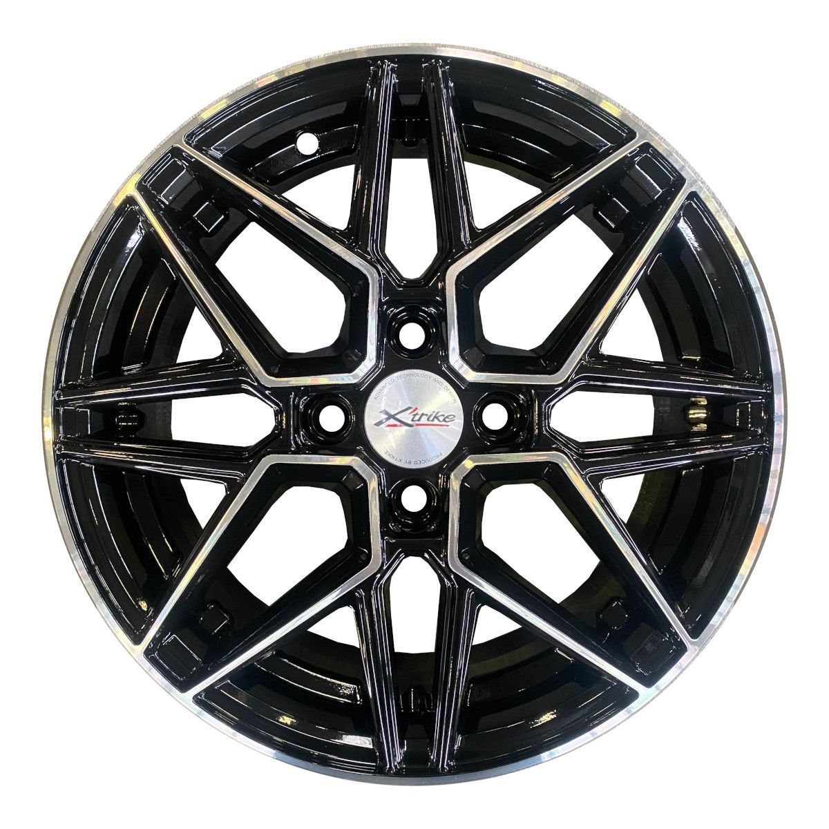 Литой диск Xtrike X-148 6,0x15 4x100 DIA60,1  ET46  BK/FP