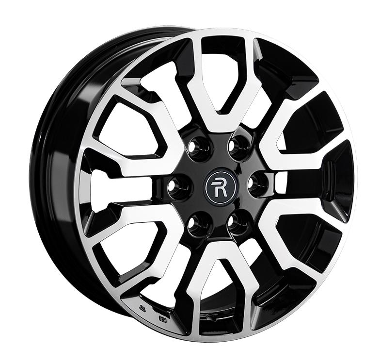 Литой диск REPLAY TY379 7,50x18 6x139.7 DIA95,1  ET60  Чёрный глянцевый с полированной лицевой частью