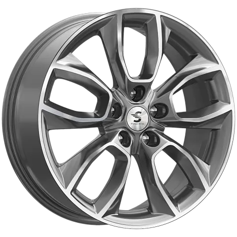 Литой диск K&K КР001 Diamond gloss graphite 7.0x18 5x114.3 DIA66,1  ET40  Графитовый