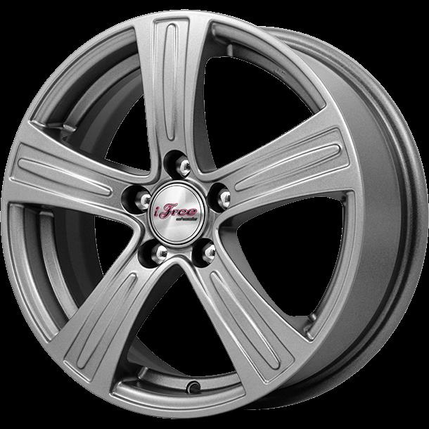 Литой диск iFree S.U. 6x15 5x108 DIA67,1  ET43  Серый тёмный глянцевый