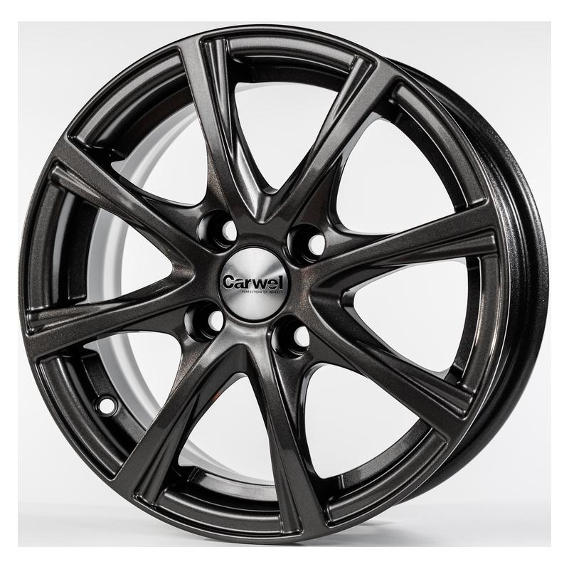 Литой диск Carwel Легран-gm 5.5x14 4x100 DIA60.1  ET43  GR / Графитовый металлик