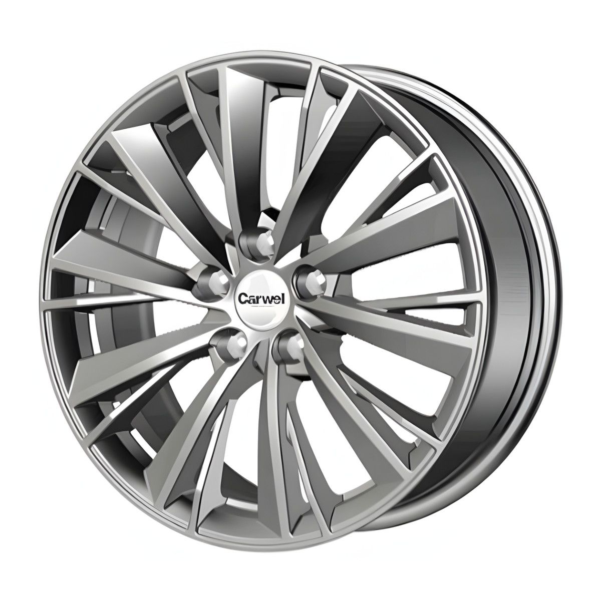 Литой диск Carwel Кивиристи 7x17 5x108 DIA65.1  ET42  SL / Серебристый