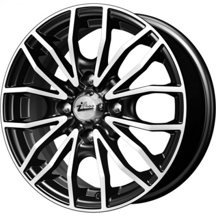 Литой диск iFree Флайт 5,50x14 4x100 DIA67,1  ET38  Чёрный глянцевый с полированной лицевой частью