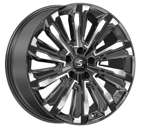 Литой диск Skad HUMBER 8x20 5x112 DIA66,6  ET33  Серый глянцевый с полированной лицевой частью