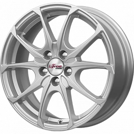 Литой диск iFree KC877-14 Такеши 6x16 4x100 DIA60.1  ET45  Нео-классик / Серебристый