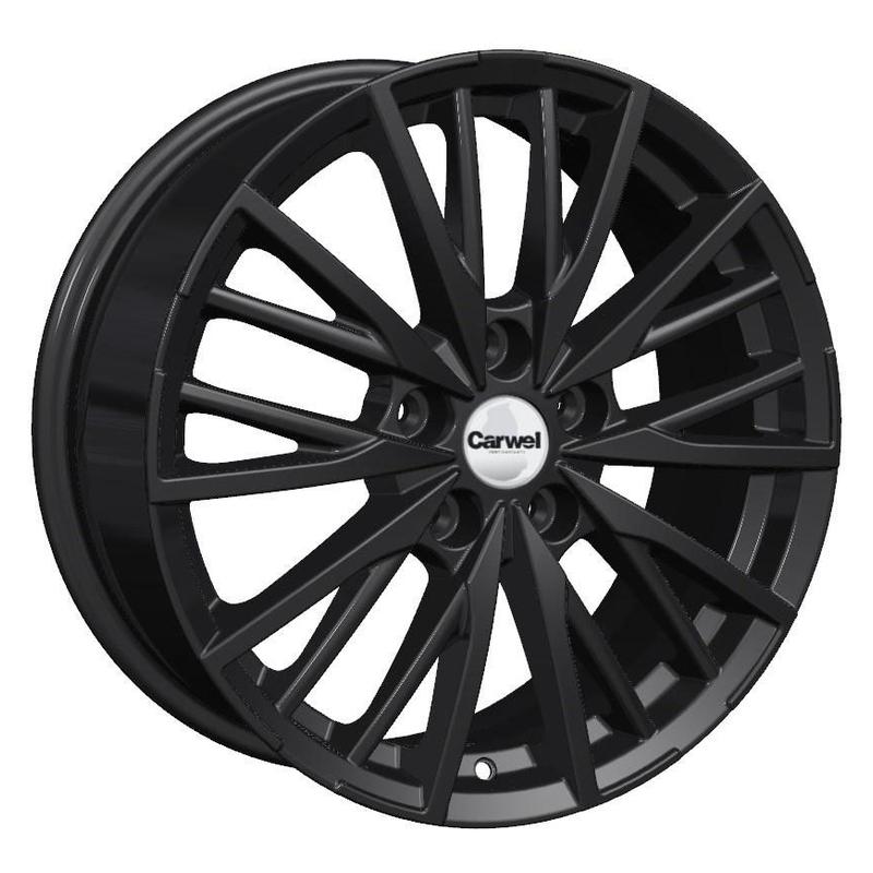 Литой диск Carwel Агма-bl 1719 7x17 5x108 DIA63.3  ET50  BL / Чёрный