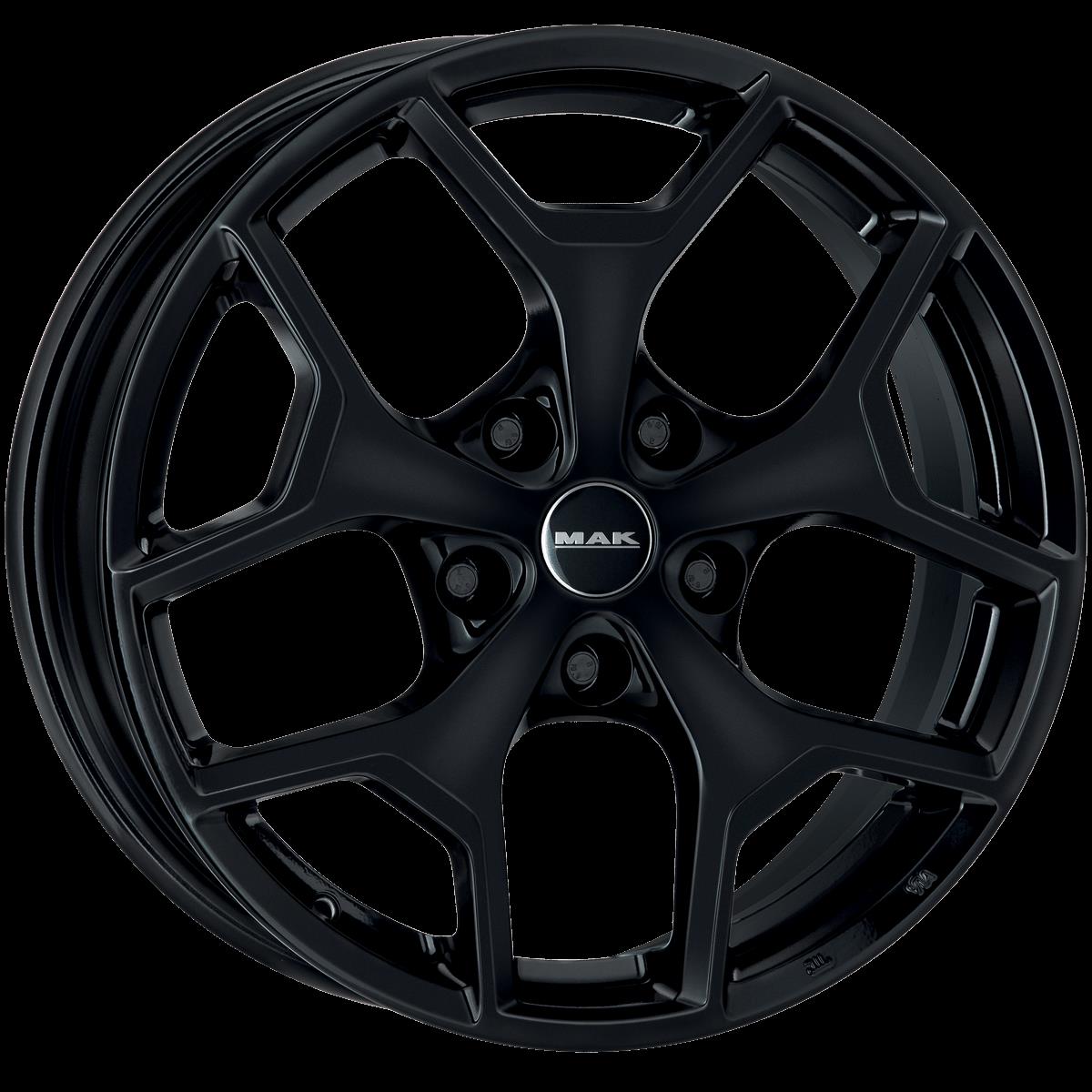 Литой диск MAK Liberty 7,50x18 5x108 DIA72,0  ET39  Чёрный глянцевый