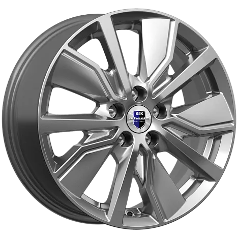 Литой диск K&K Гамбит Дарк Платинум 6.5x16 5x110 DIA65,1  ET38  Серебристый