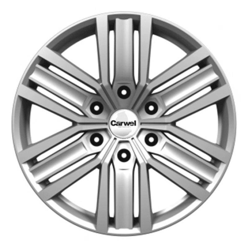 Литой диск Carwel Джирим 218 7.5x18 6x139.7 DIA106.1  ET25  SB / Насыщенный серебристый металлик