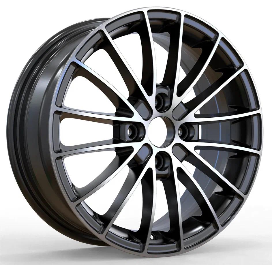 Литой диск RST R034 5,5x14 4x98 DIA58,6  ET35  BD (Black Diamond) / Чёрный глянцевый с алмазной проточкой