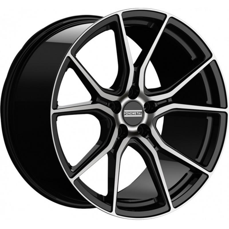 Литой диск Fondmetal STC45 8,5x20 5x114.3 DIA75,0  ET32  Глянцевый чёрный с обработкой
