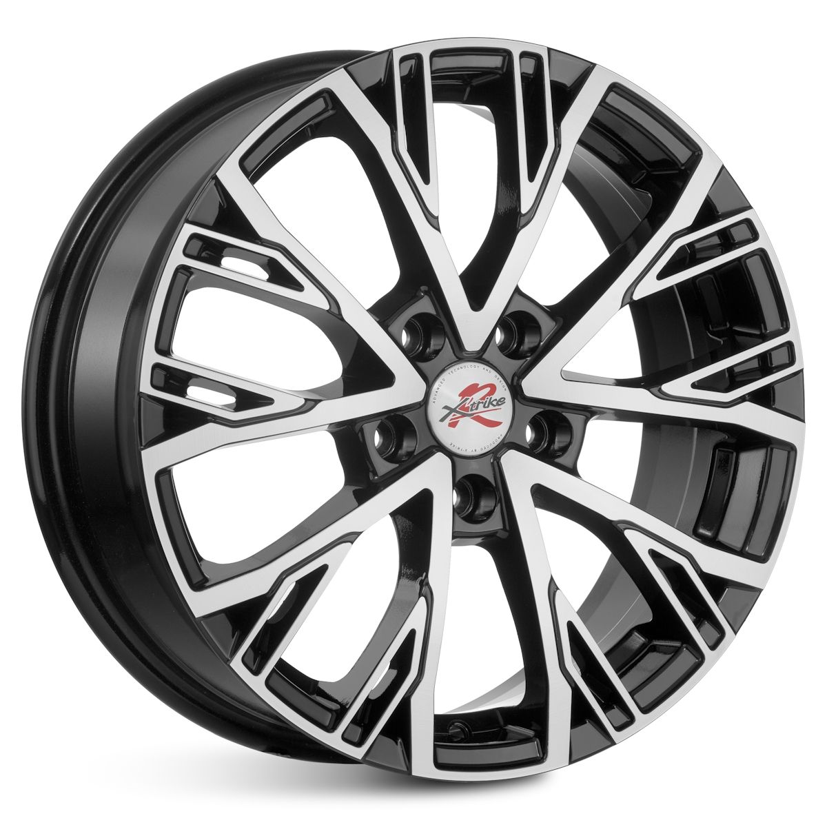 Литой диск XtrikeRST R207 6,5x17 5x108 DIA60,1  ET33  BK/FP