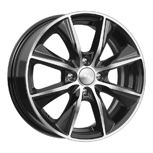 Литой диск SKAD Порту Алмаз 6.0x15 4x100 DIA60,1  ET40  Черный