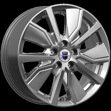 Литой диск K&K Гамбит 6,50x16 5x105 DIA56,6  ET38  Серый тёмный глянцевый