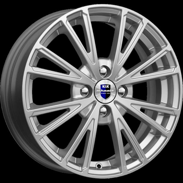 Литой диск K&K Меандр 6x16 4x100 DIA60,1  ET41  Серый тёмный глянцевый