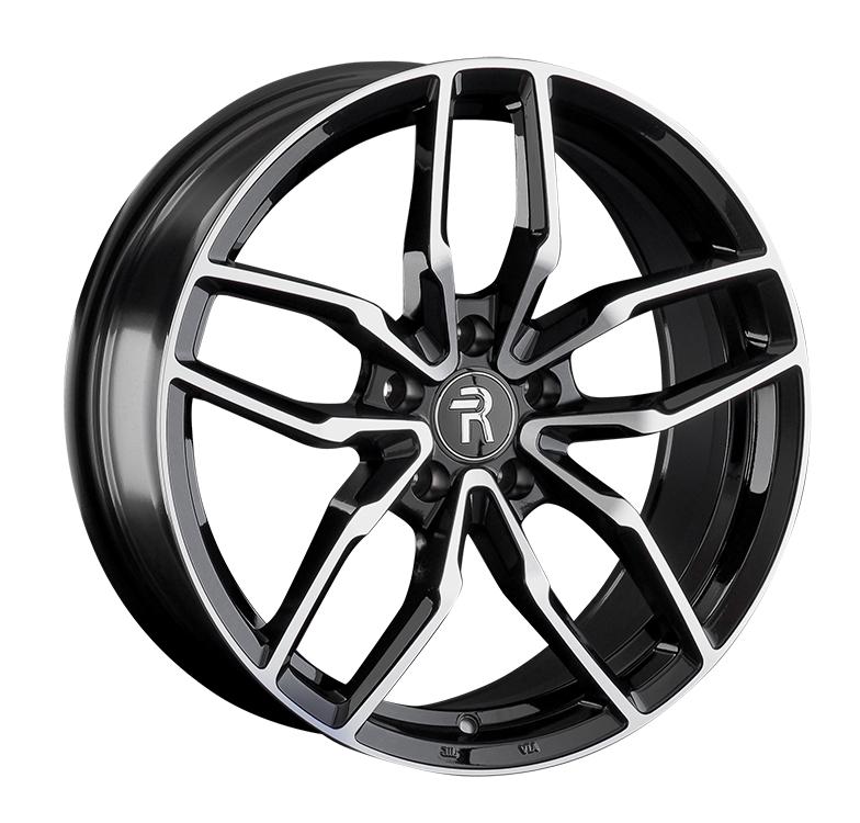 Литой диск REPLAY TS7 9x20 5x114.3 DIA64,1  ET34  Чёрный глянцевый с полированной лицевой частью