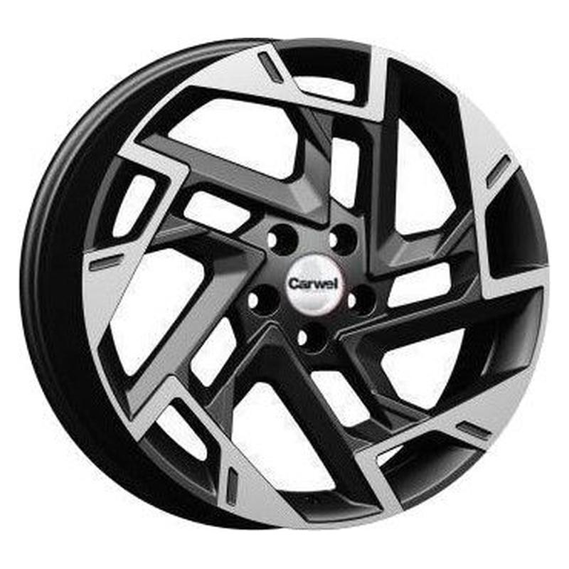 Литой диск Carwel Кедон-ab 270 (BMW X3) 7.5x19 5x112 DIA66.6  ET32  AB / Черный с алмазной проточкой