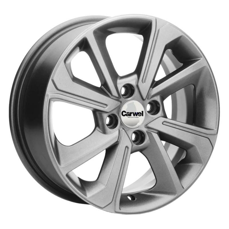 Литой диск Carwel Воже-gr 1501 (Vesta) 6x15 4x100 DIA60.1  ET50  GRT / Графитовый