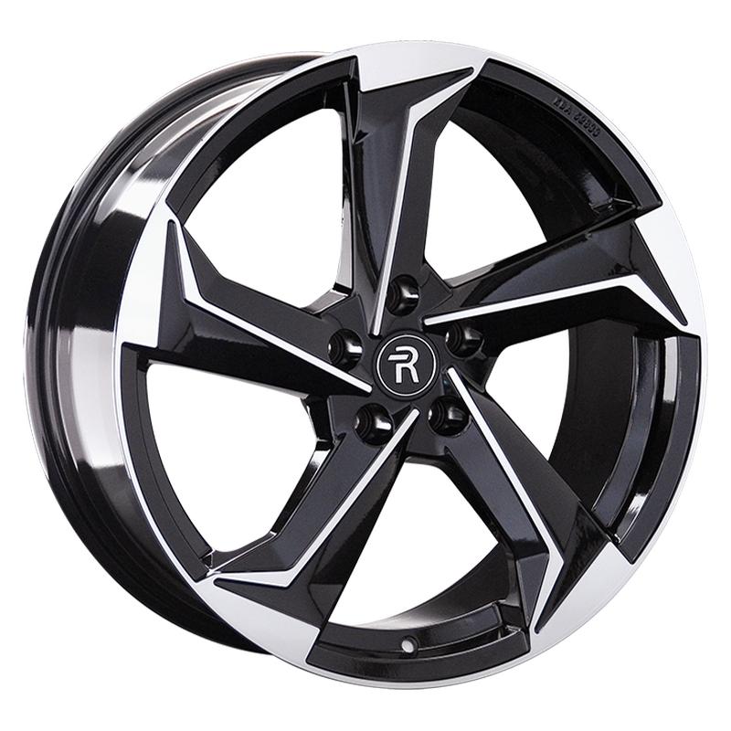 Литой диск Mercedes MR304-mb 8x18 5x112 DIA66.6  ET43  BKF / Чёрный  глянцевый с проточкой