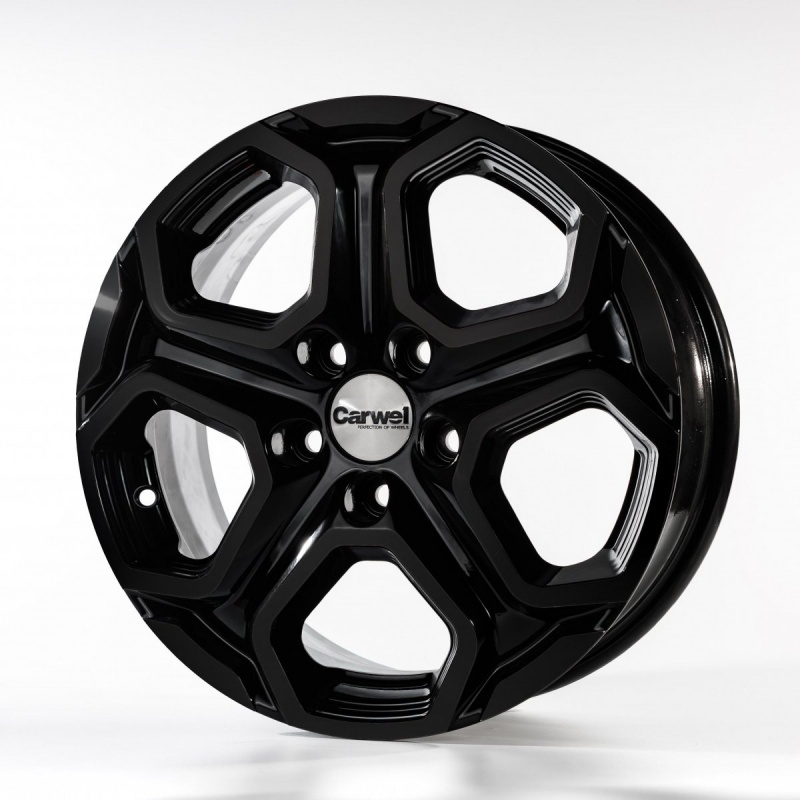 Литой диск Carwel Бала 6.5x16 5x114.3 DIA66.1  ET40  BK