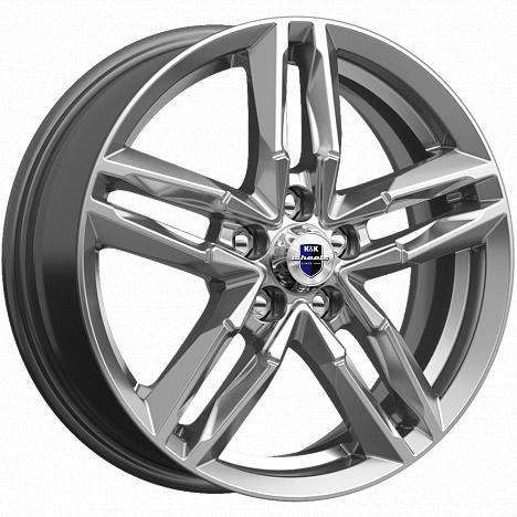 Литой диск K&K Sayan 6x16 5x105 DIA56,6  ET39  Серый тёмный глянцевый