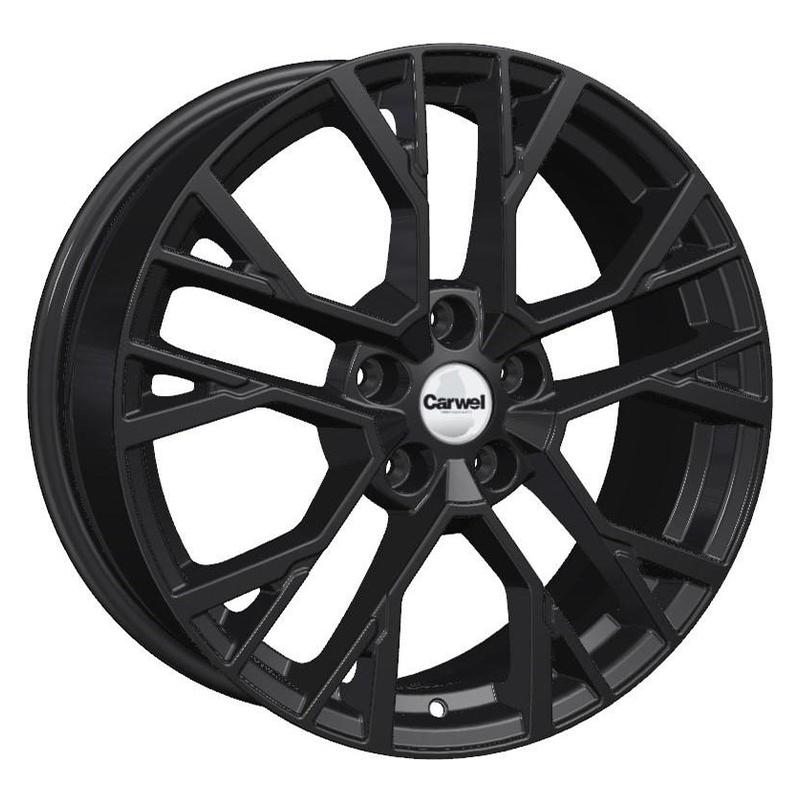 Литой диск Carwel Камак-bl 1810 (Ford Bronko Sport) 7x18 5x108 DIA63.4  ET33  BL / Чёрный