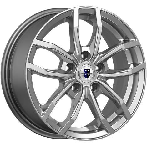 Литой диск K&K Фрост 6,50x15 5x108 DIA63,35  ET50  Серый тёмный глянцевый
