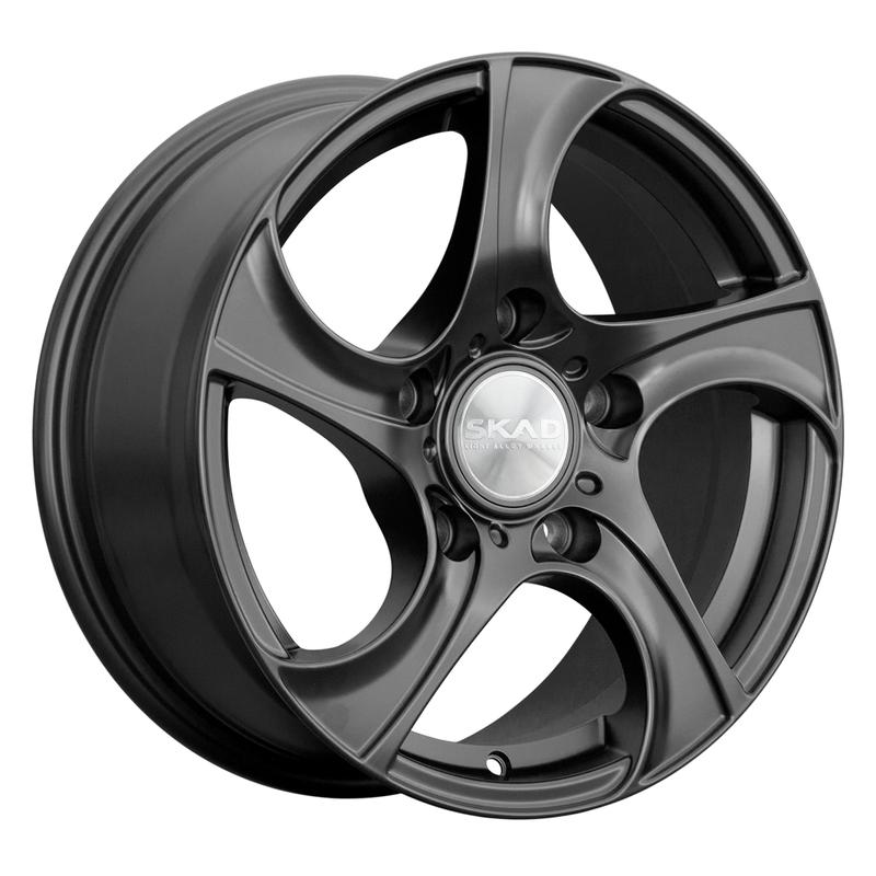 Литой диск Skad Вихрь-bv 7x16 5x139.7 DIA98,5  ET40  Чёрный матовый