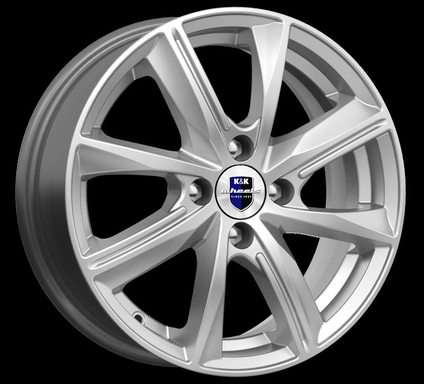 Литой диск K&K Арнар 6x15 4x100 DIA67,1  ET35  Серебристый