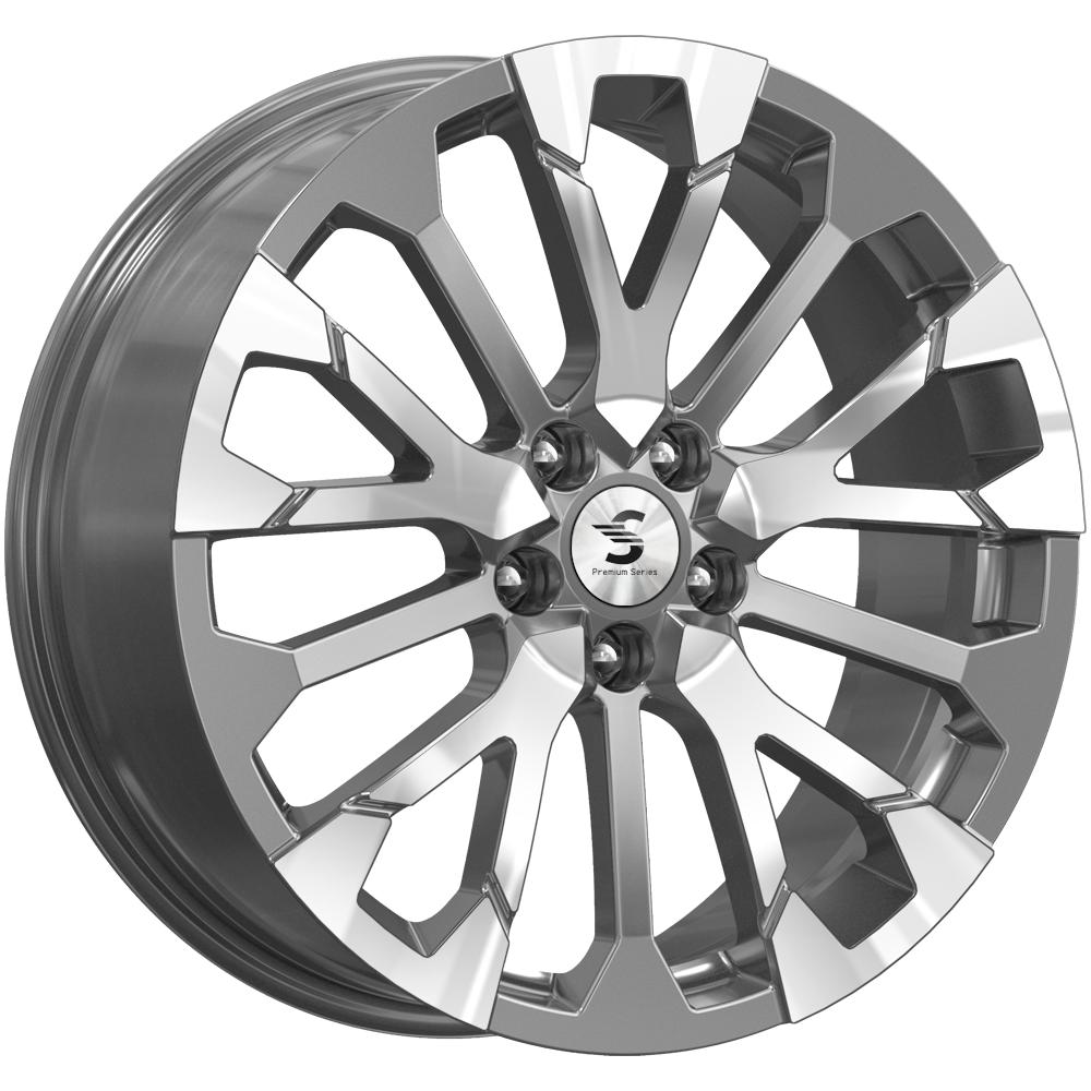 Литой диск K&K КР003 7,50x19 5x114.3 DIA64,1  ET45  Серый тёмный с полированной лицевой частью