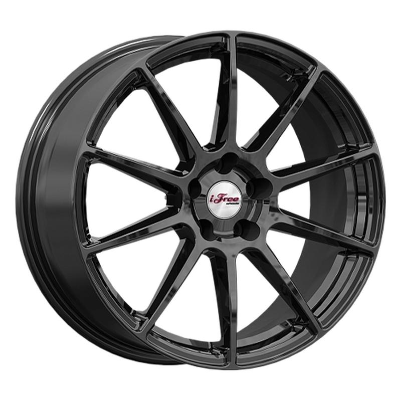 Литой диск iFree KC1108-bk Винзор 7x18 5x108 DIA60.1  ET33  BK / Чёрный глянцевый